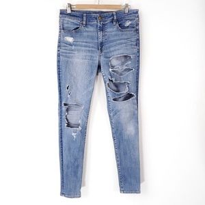 American Eagle Hi Rise Jegging Skinny Jeans 12 long